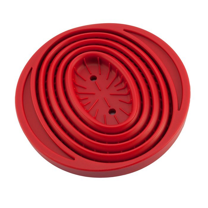 William Bounds 08296 Sili Gourmet Silicone Collapsible Coffee Filter Holder, Red N3