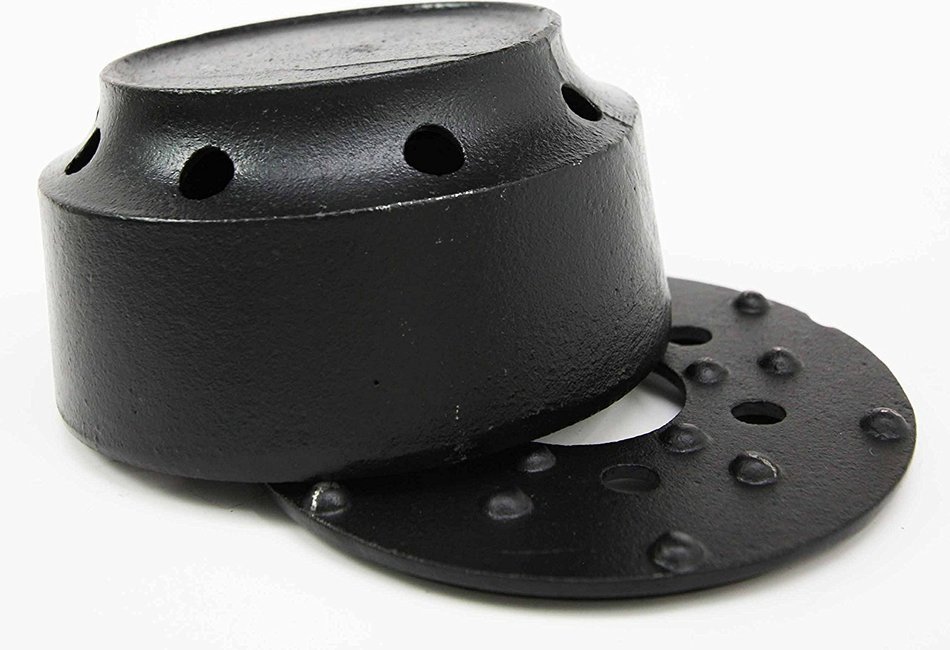 Japanese Cast Iron Imperial Tetsubin Teapot Tea Light Candle Warmer Base Riser 4.75" Diameter N4