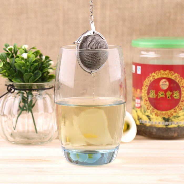 OUTAD Stainless Steel Kettles Infuser Strainer Tea Locking Spice Egg Shaped Ball N10