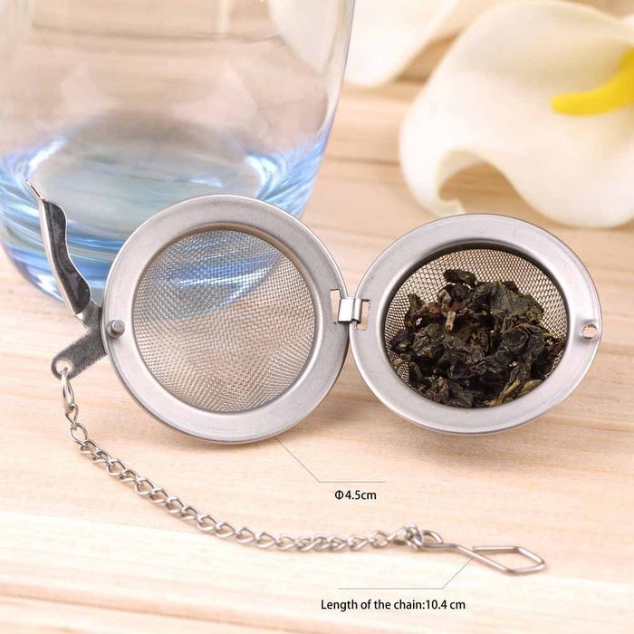 OUTAD Stainless Steel Kettles Infuser Strainer Tea Locking Spice Egg Shaped Ball N11