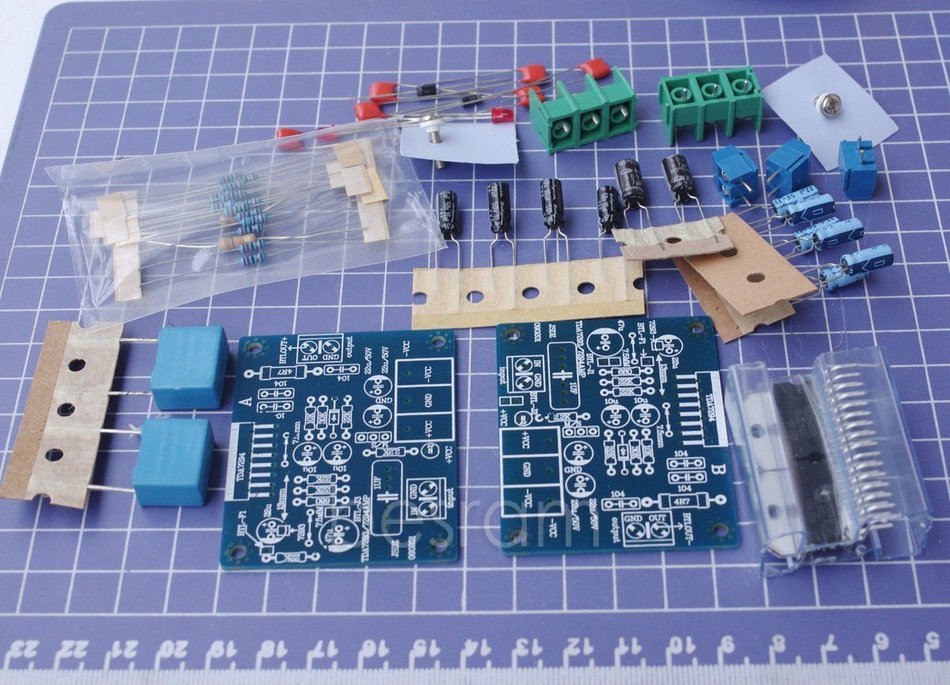 Stereo Mini Split TDA7294 Amplifier board 60W + 60W 4-8ohm DC &plusmn;18V--&plusmn;35V kit N2