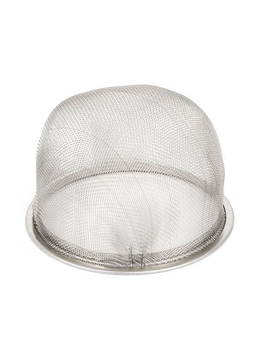 Stainless Steel Mesh Hole Tea Leaves Spice Strainer Filter 75mm Dia