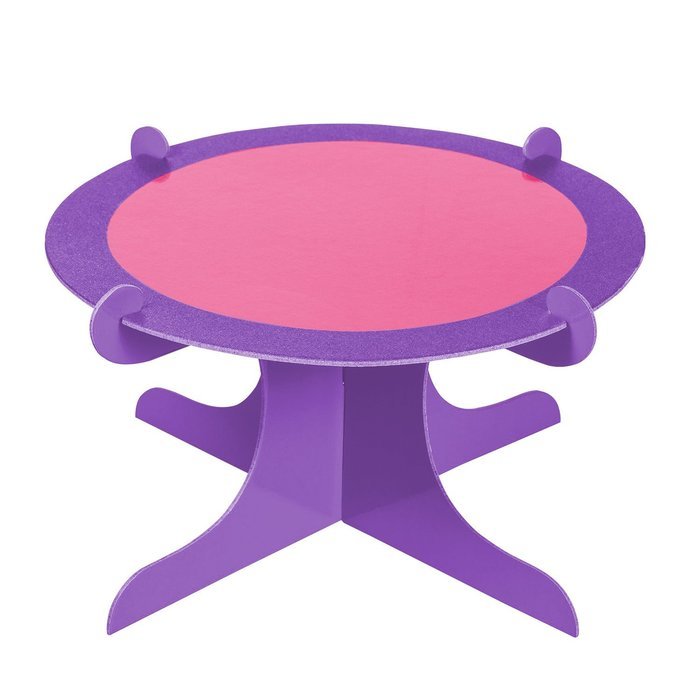 Four Stones Single Tier Server or Cupcake Stand ( red / purple )