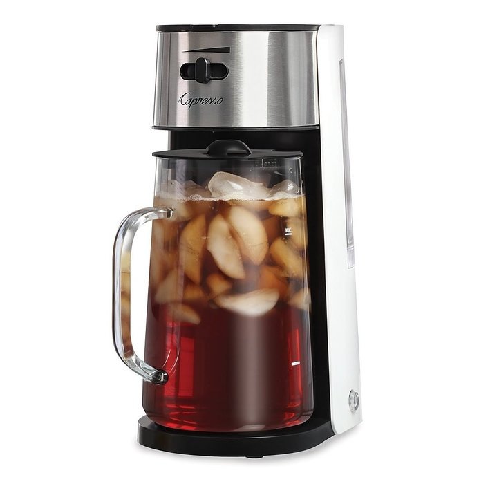 Capresso&reg; Iced Tea Maker 7&frac12;x6x12&frac34;"H - Kitchen - Brews your favorite loose-leaf or bagged teas directly into a...