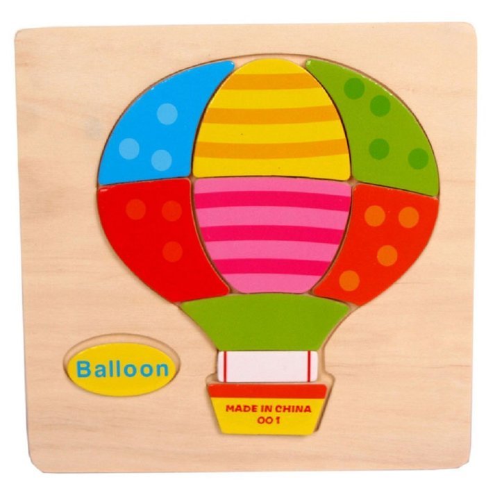 Balloon Puzzles Toys ，BeautyVan Wooden Balloon Puzzle Educational Developmental Baby Kids Training Toy
