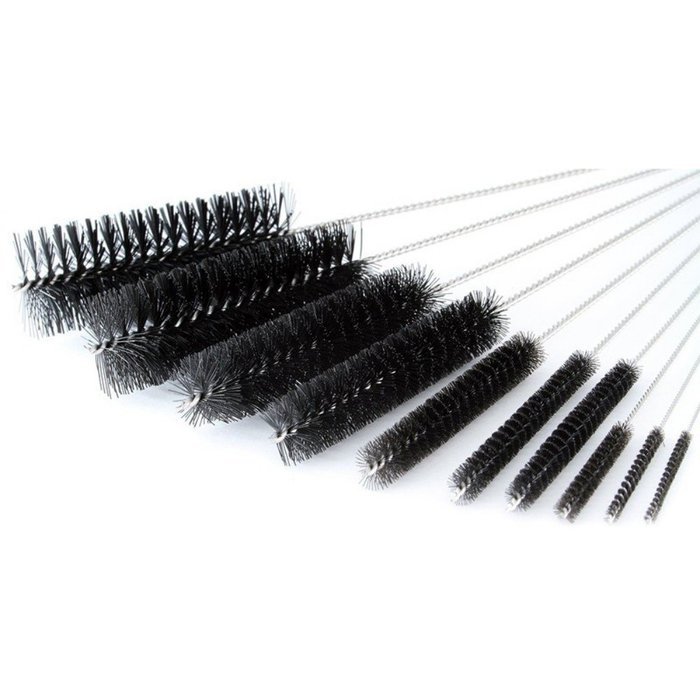 HOMEDECO 8 Inch Nylon Tube Brush Pipe Cleaning Brushes Variety Pack 10 Pcs/Set N4