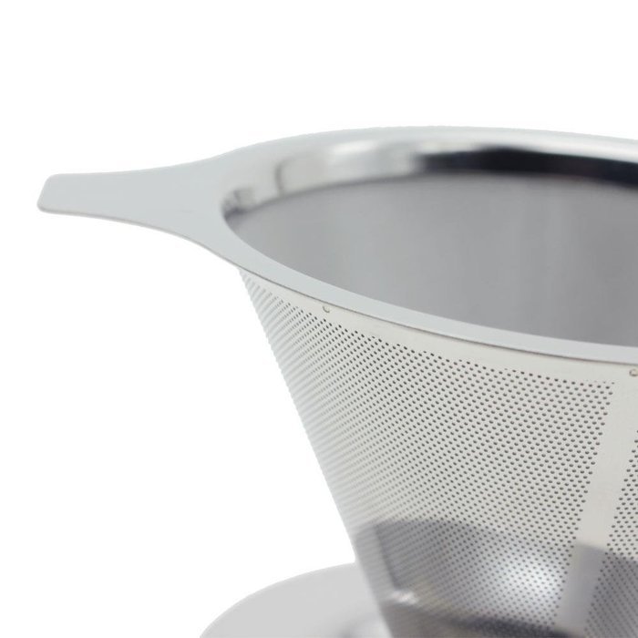 Reusable Stainless Pour Over Drip Mesh Coffee Tea Filter Holder Percolator N6