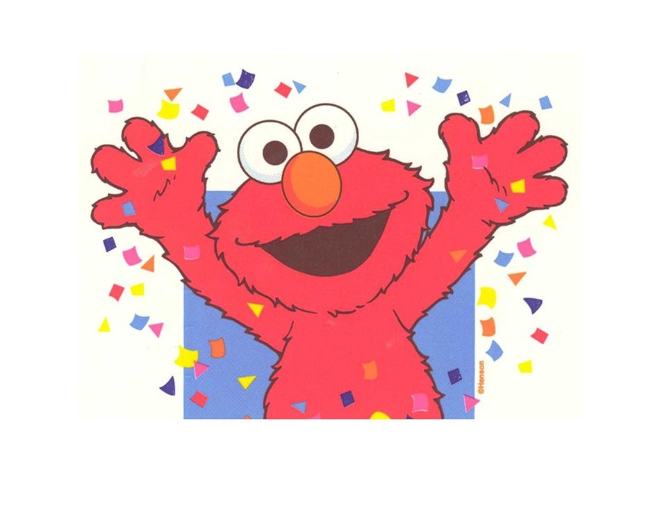 Sesame Street Elmo Edible Image Photo Cake Topper Sheet Personalized Custom Customized Birthday - 1/4 Sheet -... N2