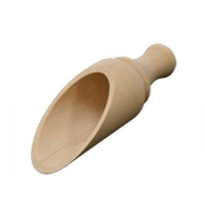 10 Piece Dress My Cupcake Rustic Round Wood Scoop, 3.5-Inch N3