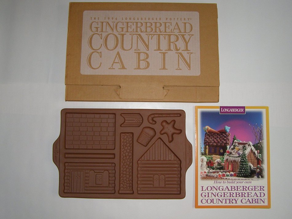 1997 Longaberger Pottery Gingerbread Holiday Home Mold N4