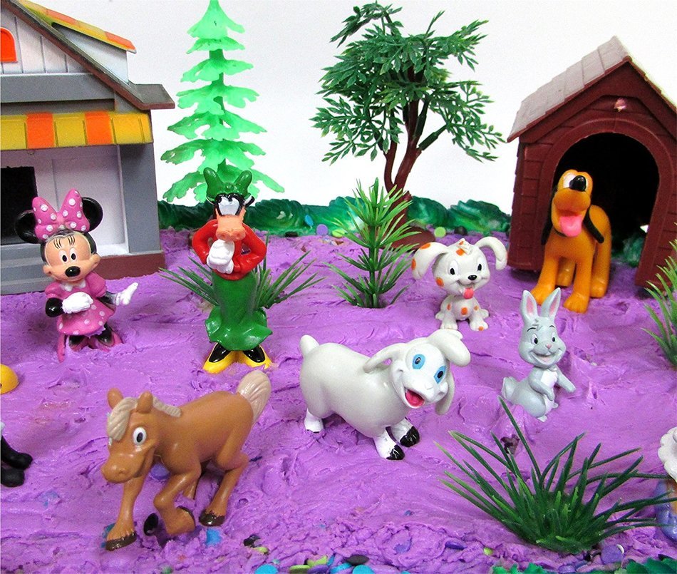 15 Piece MICKEY MOUSE CLUBHOUSE Birthday Cake Topper Set Featuring Mickey and Friends Characters and Decorative... N3