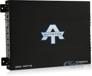 Autotek ATA2600.2 Speaker or Sub Amplifier (Bridgeable!) 2600W Max ATA Series Bridgeable 2-Channel Class A/B Sonic... N2