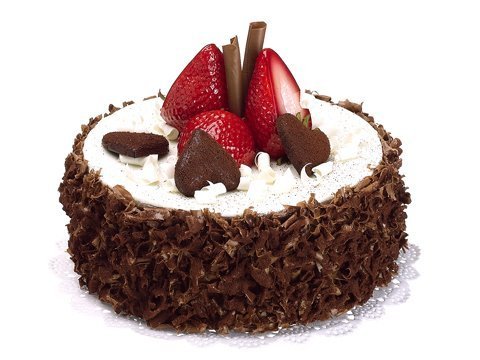 Chocolate Cake w/strawberry Fake Cake food