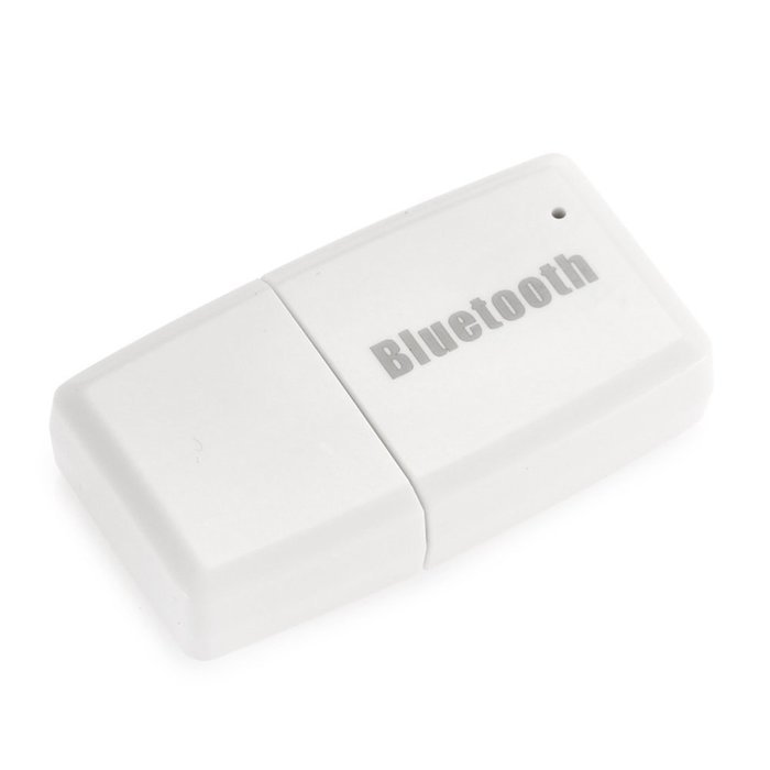 Alloet Mini 2 in 1 Wireless Bluetooth Music Audio Stereo Receiver Car FM Transmitter White N2