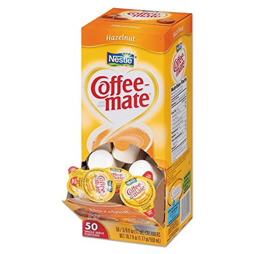 Hazelnut Flavor Liquid Coffee Creamer Cups (Box of 50) (Set of 4)