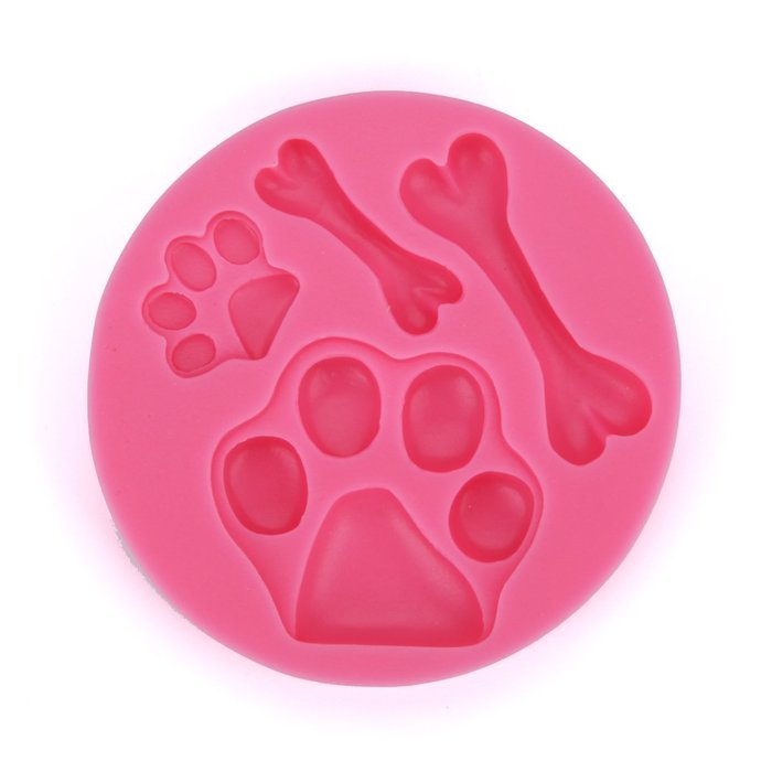 KookieMonsta Dog Bone Shapes Cupcake Top Decoration Small Pastry Mold for Cake Decoration N4