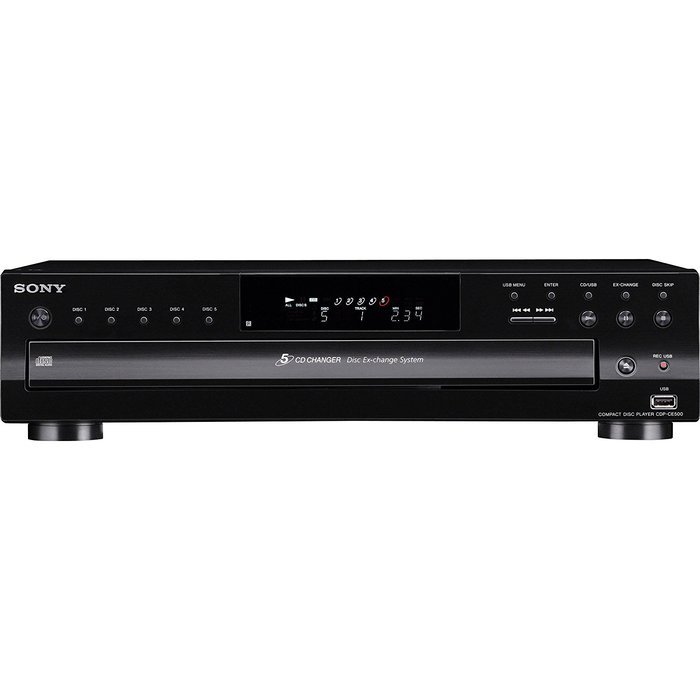 Sony CDP-CE500 5-Disc CD Changer (Black)