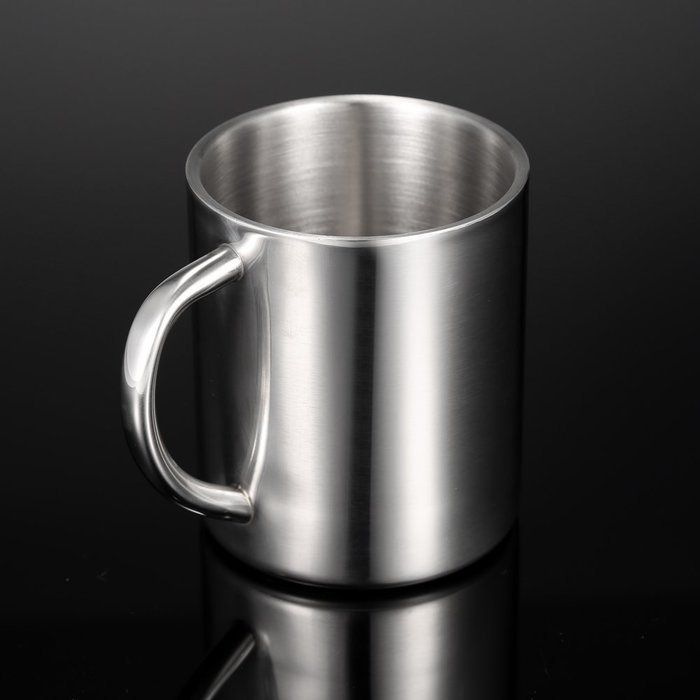 Backpacking mug Double-Wall Stainless Steel Drinking Coffee Tea Cup Tub-shaped Beer Mug V6R0 camping mug N2
