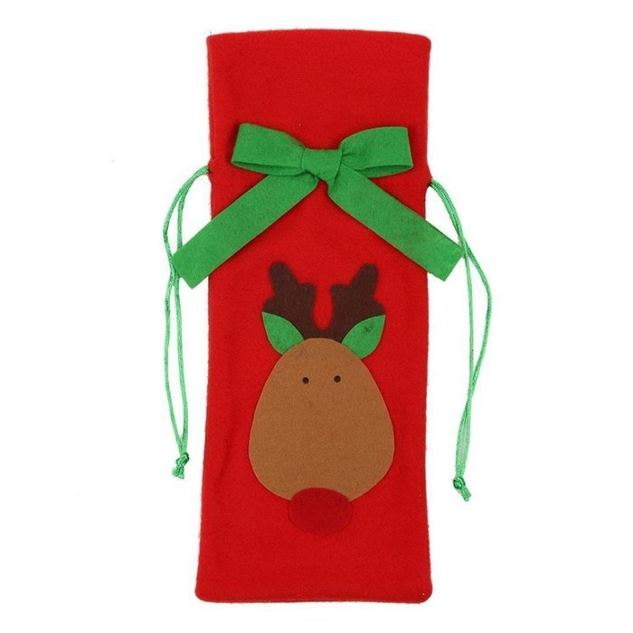 Tie Bottle Sets,Morecome Decor Santa Reindeer Tree Christmas Bottle Cover (C) N5