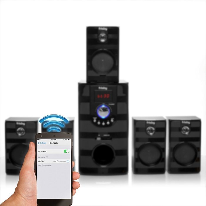 Frisby FS-5040BT 5.1 Surround Sound Home Theater Speakers System with Bluetooth USB/SD and Remote