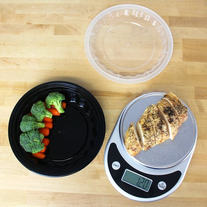 Freshware 20-Pack 7-Inch Round Bento Lunch Boxes with Lids - Stackable, Reusable, Microwave, Dishwasher & Freezer... N12