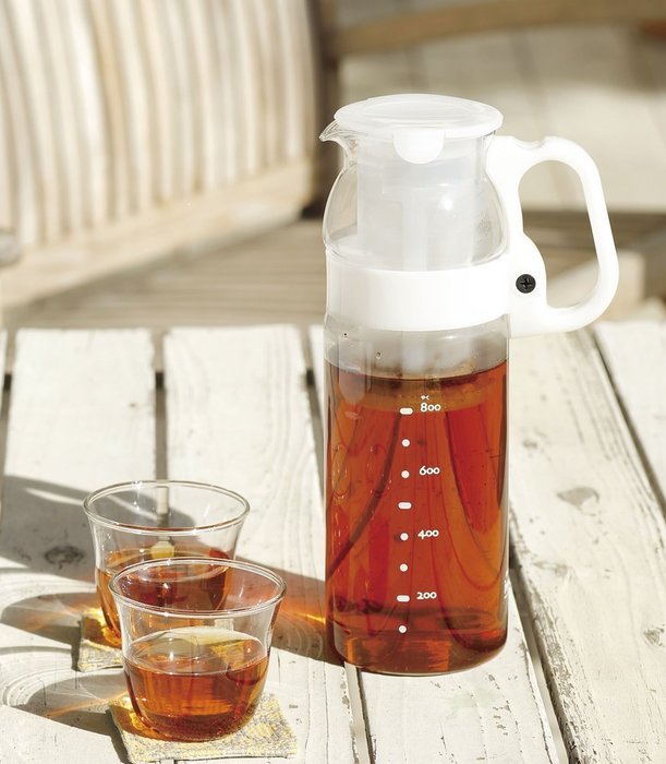 iwaki tea strainer with a handy server 1.3L White KT2933F-W (japan import) N2