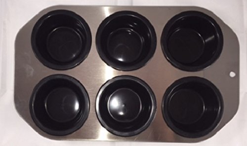 Solara Cup Cake Pan - Durable Non-stick Silicone Bakeware, Dishwasher and Microwave Safe N4