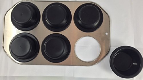 Solara Cup Cake Pan - Durable Non-stick Silicone Bakeware, Dishwasher and Microwave Safe N5