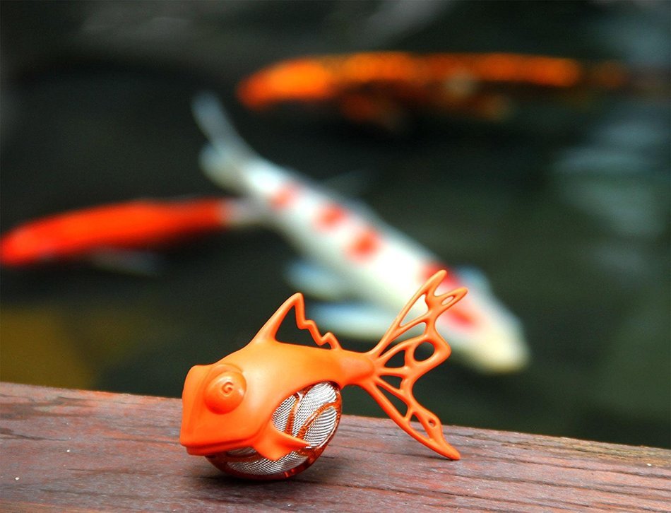 Medelco Dunkfish Tea Infuser, Orange N2