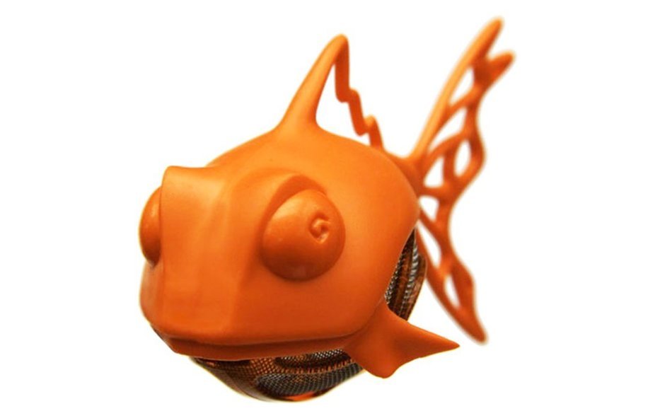 Medelco Dunkfish Tea Infuser, Orange N3