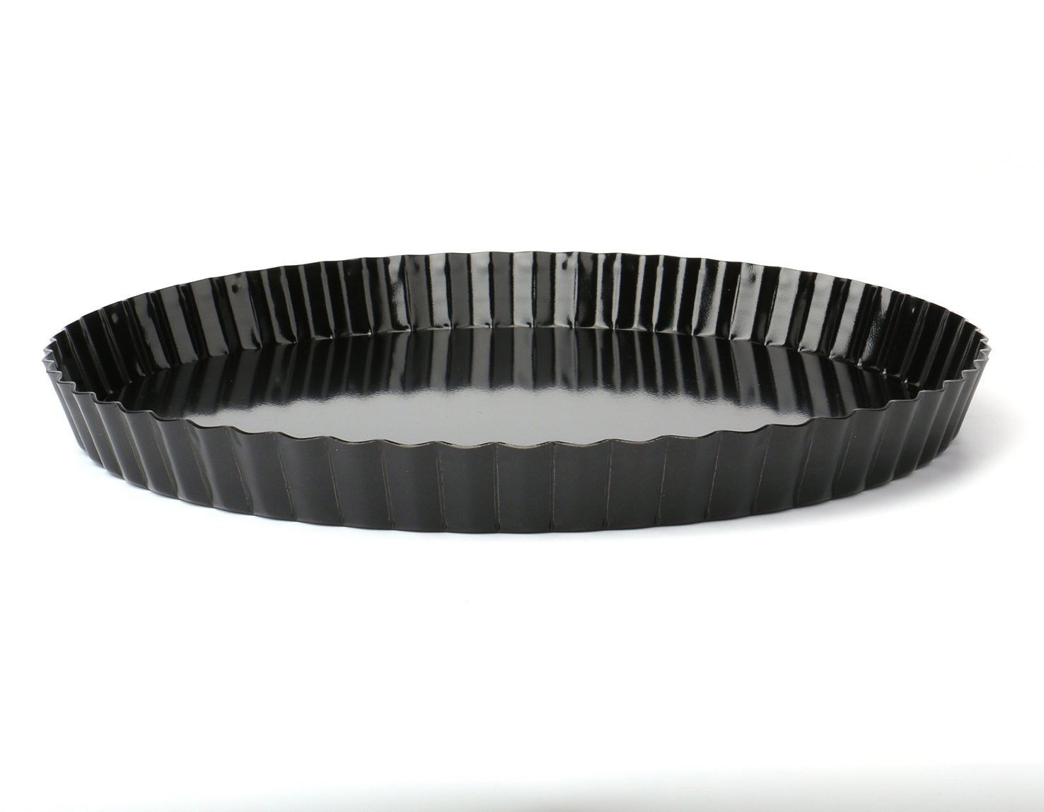 Tosnail Nonstick 11 Inch Quiche Pan, Tart Pie Pan with Removable Loose