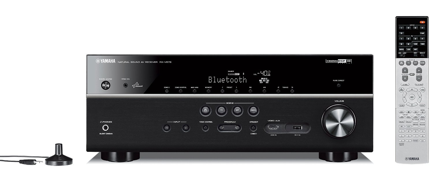 Yamaha RX V679 R 7 2 Channel MusicCast AV Certified Refurbished Receiver With Bluetooth N6 Free