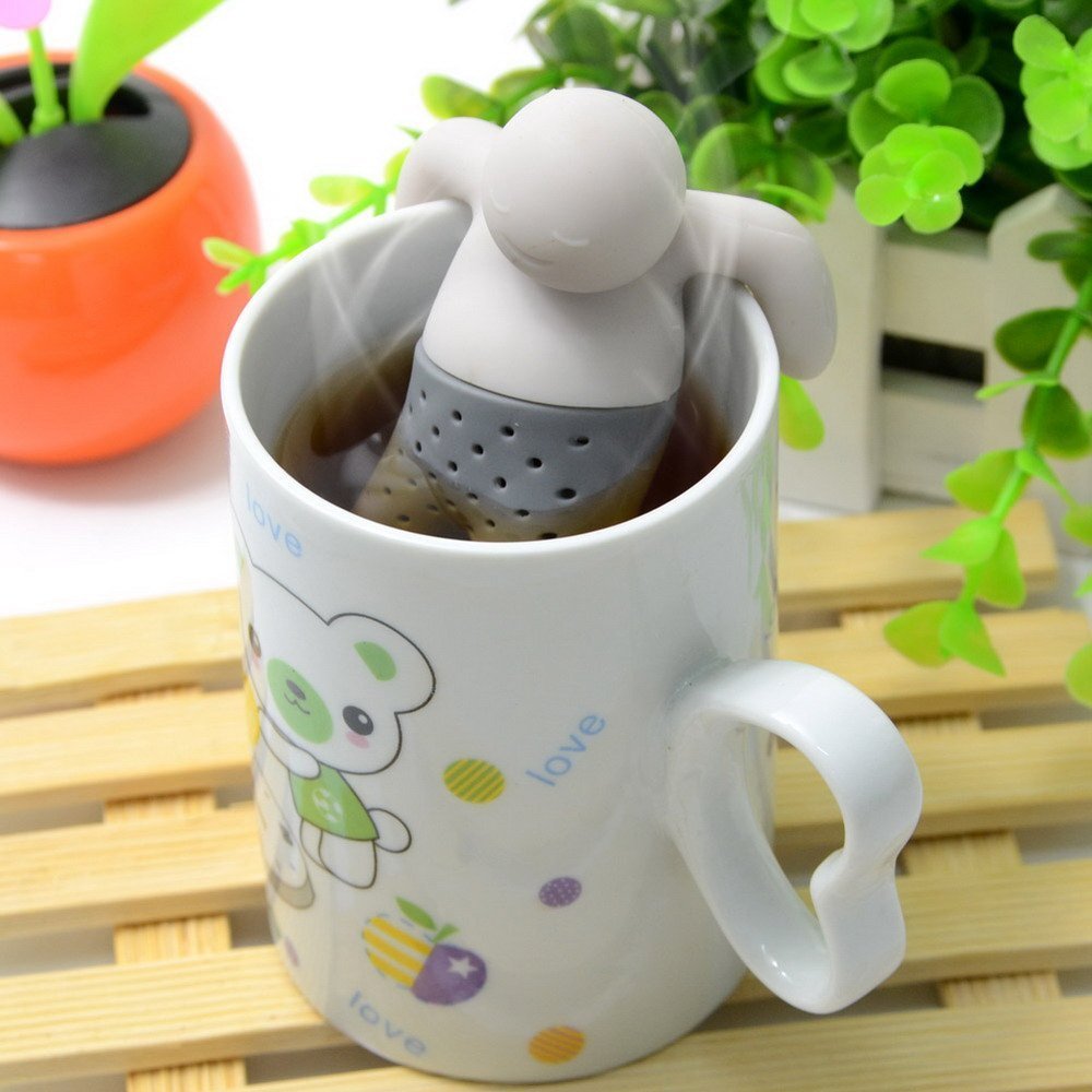 Silicone infuser loose tea leaf strainer herbal spice filter diffuser