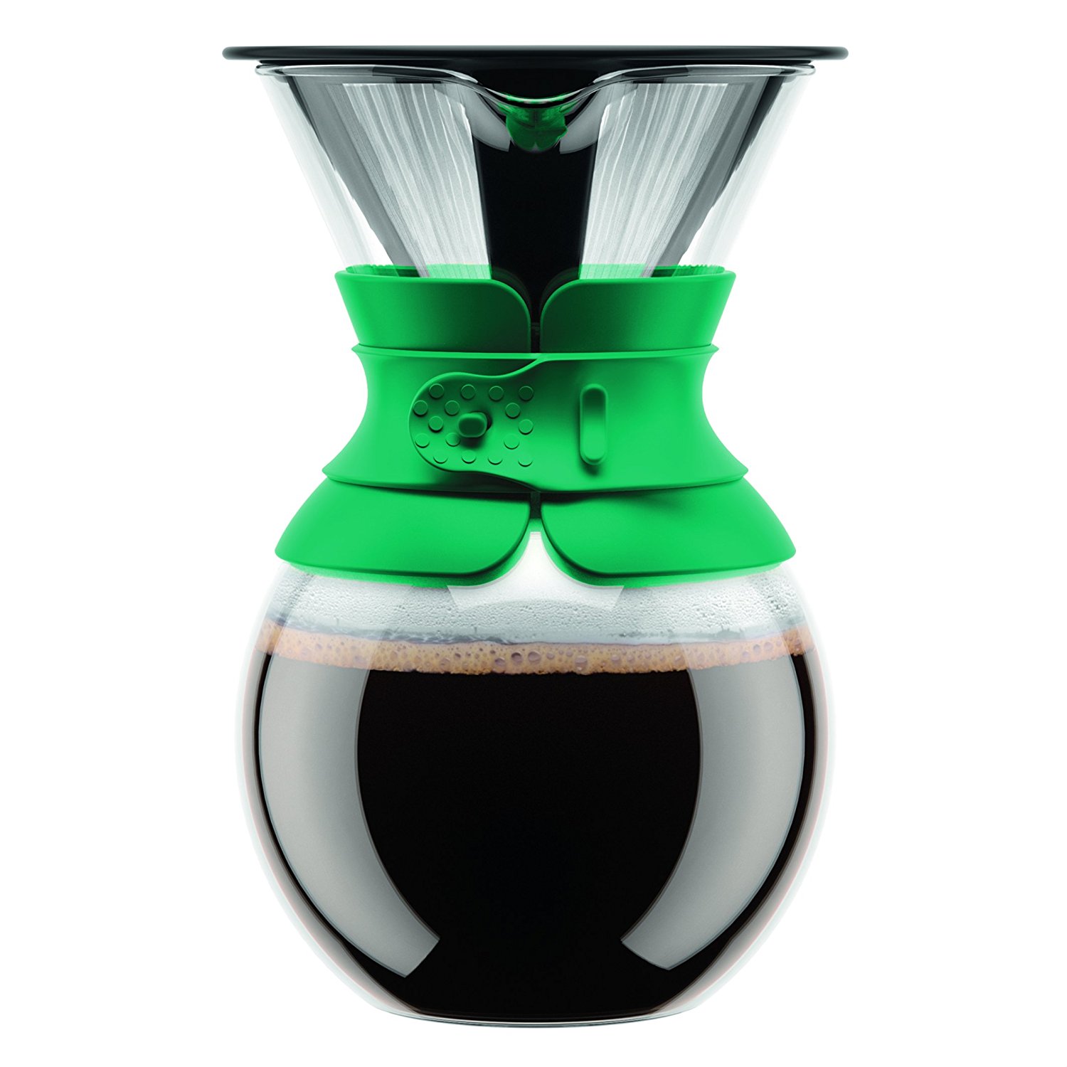 Bodum 11571109 Pour Over 1 L Coffee Maker with Permanent Filter, 34 oz