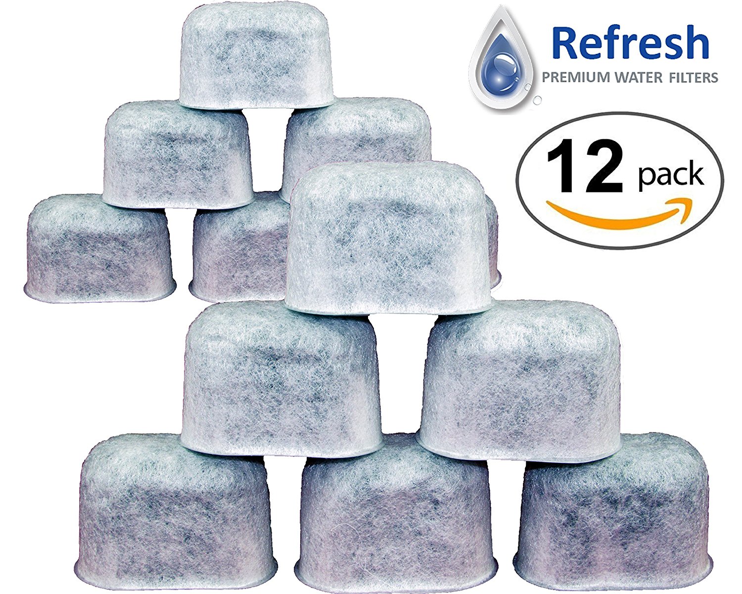 6 Pack KEURIG Water Filter Replacement Universal Fit Charcoal   5657002 