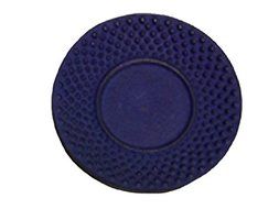 Creative Home Cast Iron 3.75&quot; Round Coaster- Blue