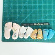 Assorted sizes BABY FEET 2 pcs Set Molds, non stick sugarcraft Sugar paste, Chocolate, Fondant, Butter, Resin,... N2