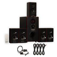 Theater Solutions TS516BT Home Theater Bluetooth 5.1 Speaker System Optical Input and 4 Extension Cables N2