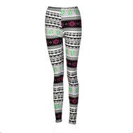 PHOTNO Women Lady Casual Skinny Christmas Print Stretchy Pants Slim Leggings N12