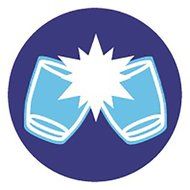 Duralex Made In France Lys Round Bowl with Lid, 0.5 quart, Clear/Blue N7