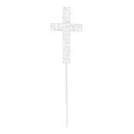 Rhinestone Cross Shape "+" Cake Topper Anniversary Decoration N2