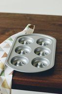 Astra Gourmet 6-Cavity Nonstick Donut Pan, Metal N4