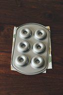 Astra Gourmet 6-Cavity Nonstick Donut Pan, Metal N5