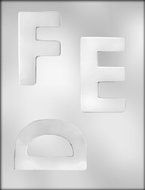 CK Products 4-Inch Letters (D,E,F) Chocolate Mold
