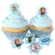 24 Frozen Adventure Friends Cupcake Ring Toppers