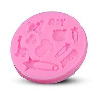 Baby Theme Shaped Food Grade Silicone Mold by uGen! Soap Ice Cake Mold. Sugarcraft Chocolate Candy Fondant Press...