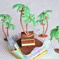 Palm Trees with Coconuts Cake/Cupcake Toppers - 12 pcs N2
