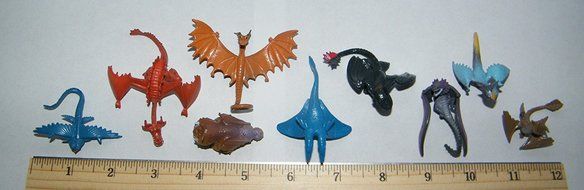 How to Train Your Dragon Set of 12 Figure Cake Toppers / Cupcake Party Favor Decorations with 9 Dragons, Hiccup... N5