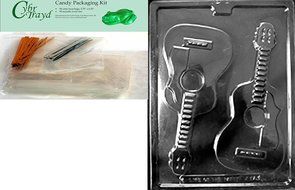 Cybrtrayd J097 Guitar for Specialty Box Jobs Chocolate Candy Mold N3