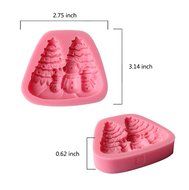 Christmas Gift - Christmas Fondant Silicone Sugar Mold Cake Decorating - Christmas Santa Sled Deer N4